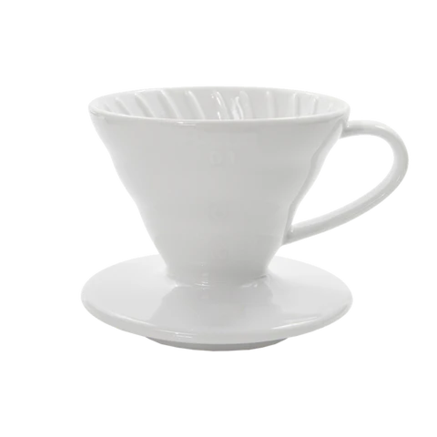 White pour over coffee